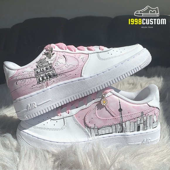 Authentic Nike Air Force 1 Customized Freeshippin - Picture 3 of 3